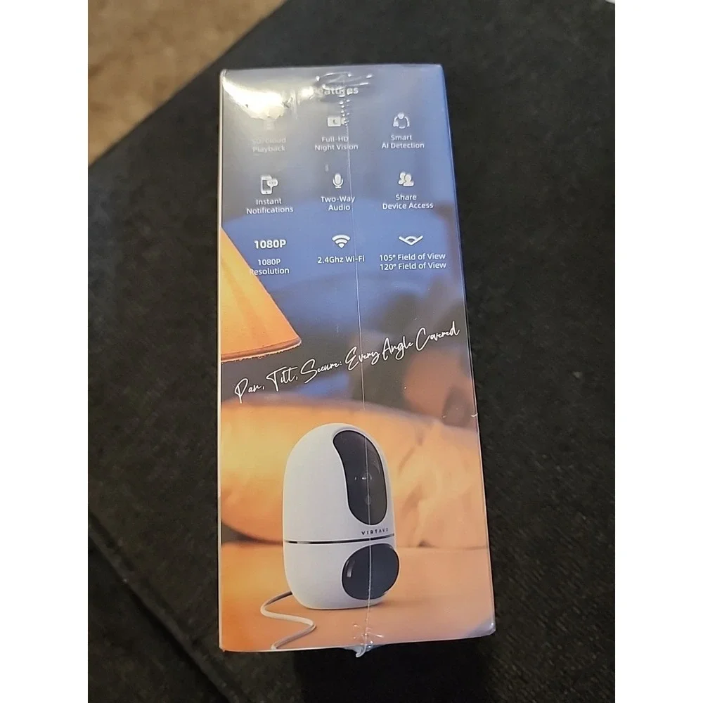 VIRTAVO EggSentry 24/7 Recording Minor Dual Lens Indoor Security Camera‎